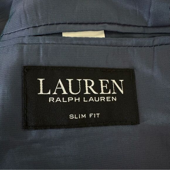 Ralph Lauren Blazer Mens Slim Fit Black Label Wool Sport Coat Blazer Size 46R - Picture 7 of 9